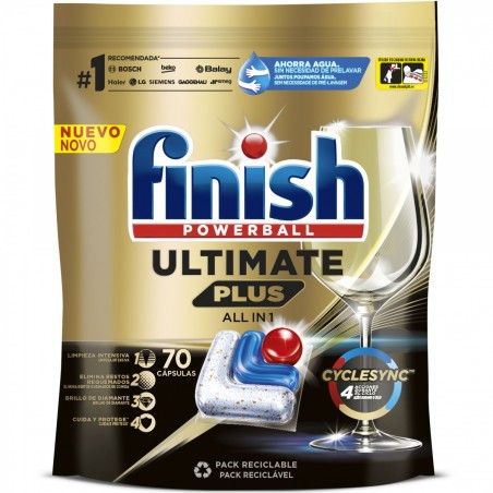 Finish Ultimate Plus 70 Pastillas para lavavajillas