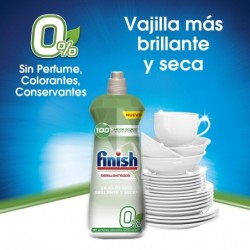 Finish 0% Abrillantador para el lavavajillas 2x100 lavados