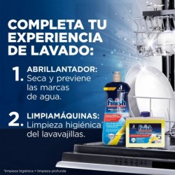Finish Limpiamáquinas limpieza profunda para el Lavavajillas Limón 4x 250ml.